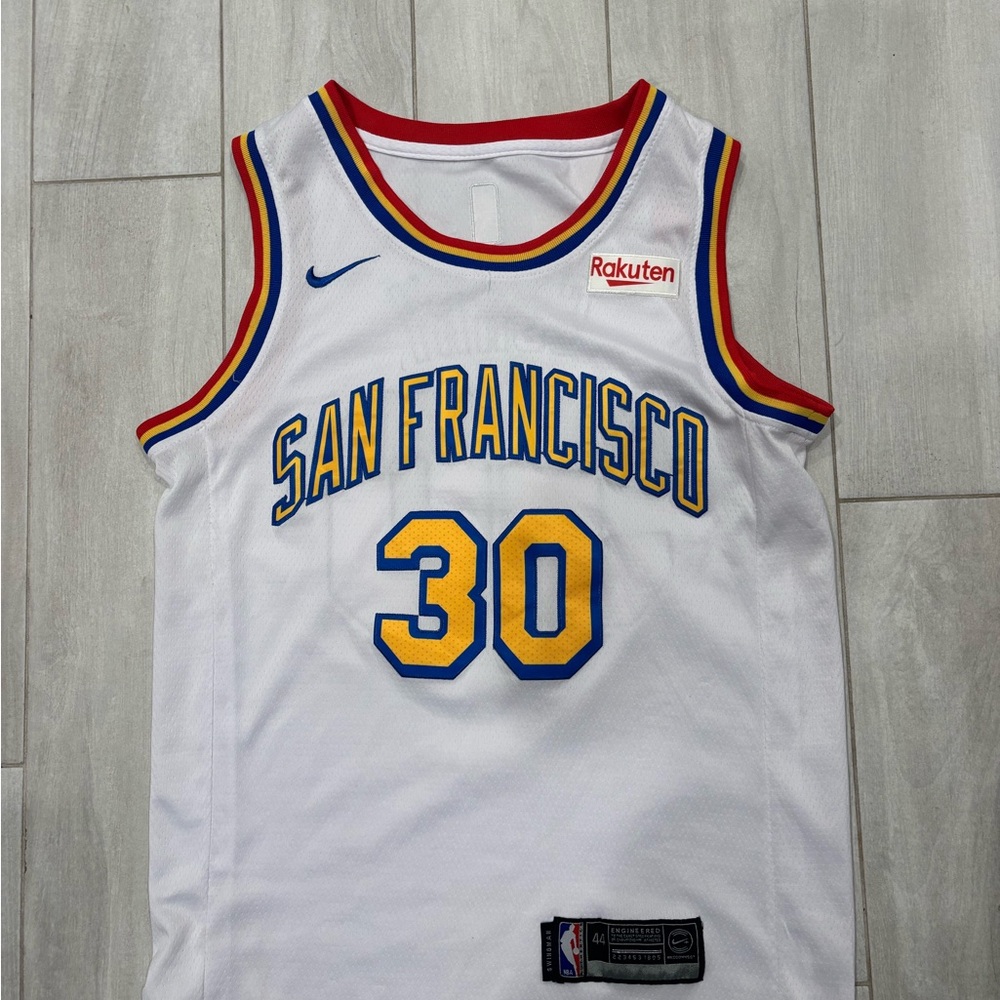 Nike San Francisco Basketball Jersey - White and Blue men’s medium